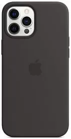 Чехол силиконовый MagSafe iPhone 12 Pro Max, чёрный