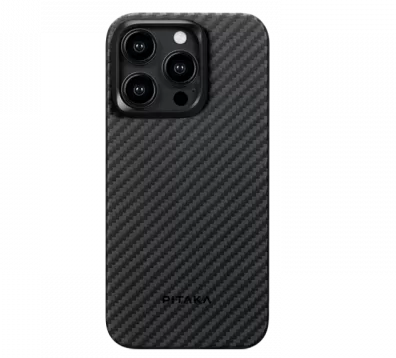Чехол Pitaka MagEZ Case 4 Kevlar для iPhone 15 Pro Max, черно-серый