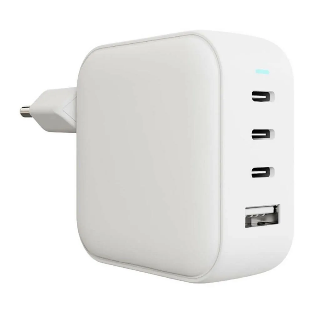 Сетевое зарядное устройство "vlp" G-Charge 100Вт 3*USB-C+USB-A, PD, QC, белый