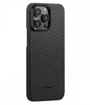 Чехол Pitaka MagEZ Case 4 Kevlar для iPhone 15 Pro, черно-серый