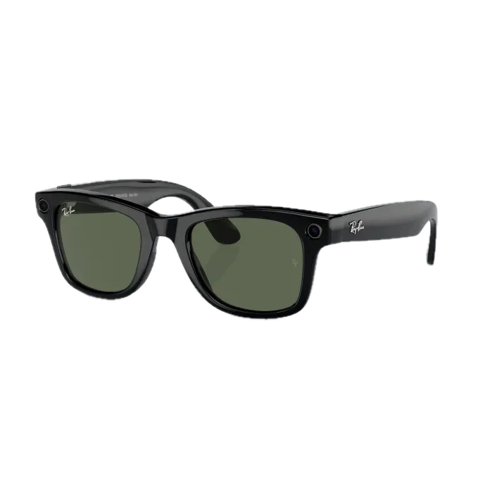 Умные очки RayBan Wayfarer L (2-е поколение) Shiny black/G-15 Green