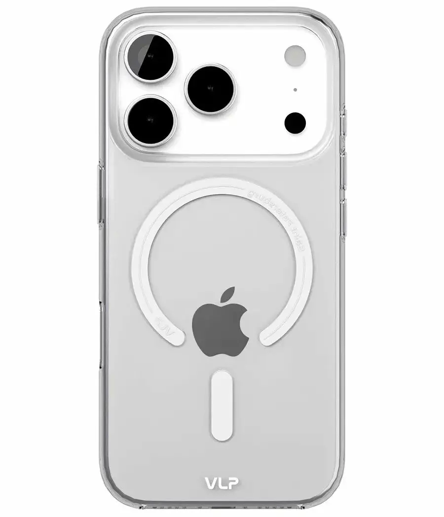 Чехол защитный "vlp" Puro Case с MagSafe для iPhone 17 Pro, прозрачный