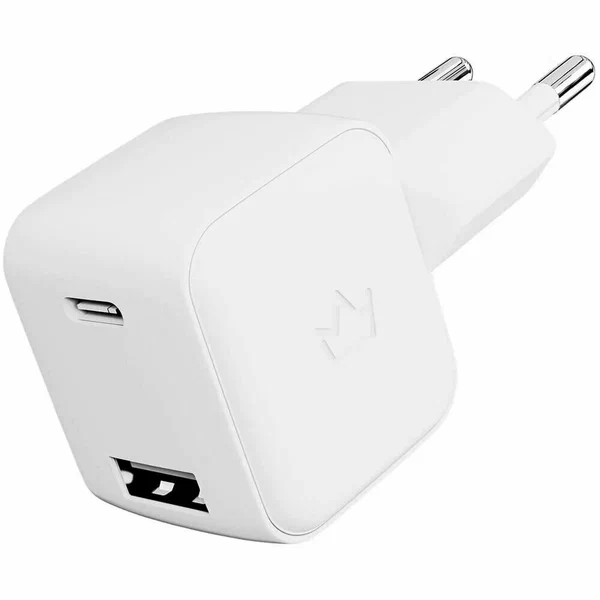 Сетевое зарядное устройство VLP G-Charge 20Вт USB-C+USB-A, белый