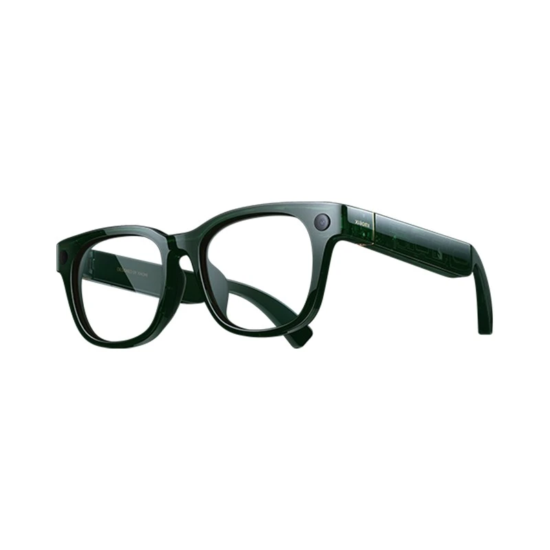 Умные очки Xiaomi AI Glasses прозрачные линзы, зеленая оправа