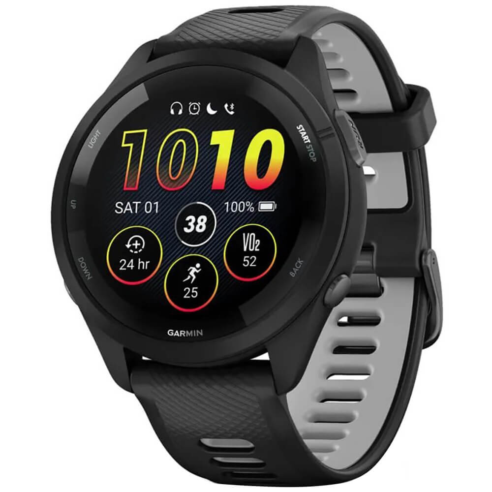 Умные часы Garmin Forerunner 265 46 мм, черный (010-02810-10)