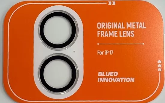 Защитное стекло камеры BlueO на iPhone 17 Pro/17 Pro Max, прозрачный