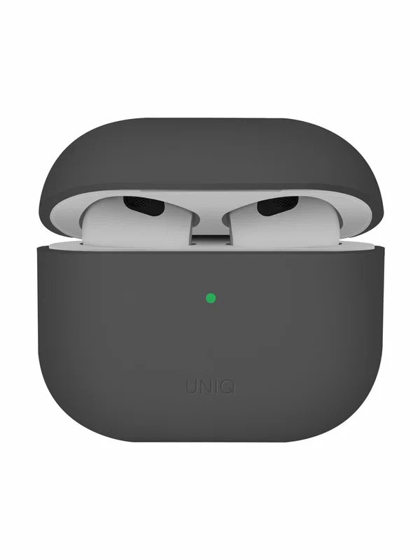 Чехол Uniq для Airpods 4 LINO Liquid silicone, серый