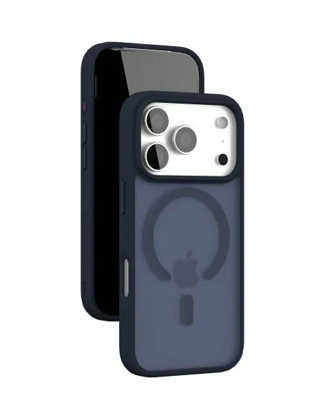 Чехол защитный "vlp" LITE Bloom Case с MagSafe для iPhone 17 Pro Max, темно-синий