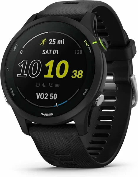 Умные часы Garmin Forerunner 255 Music 45 мм, черный (010-02641-30)