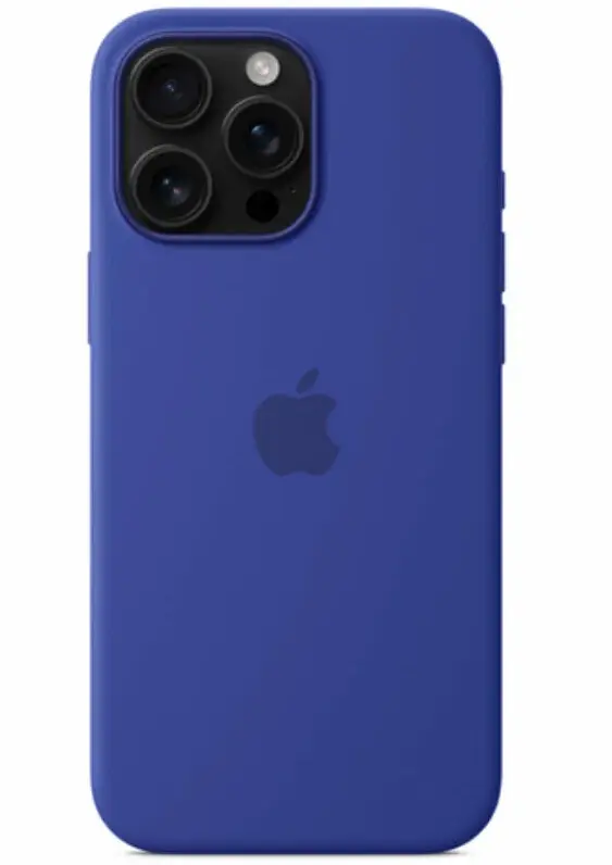 Чехол силиконовый MagSafe iPhone 16 Pro Max, темно-синий