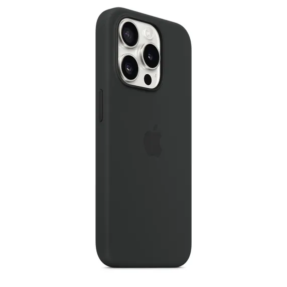 Чехол оригинальный силиконовый MagSafe iPhone 15 Pro, черный