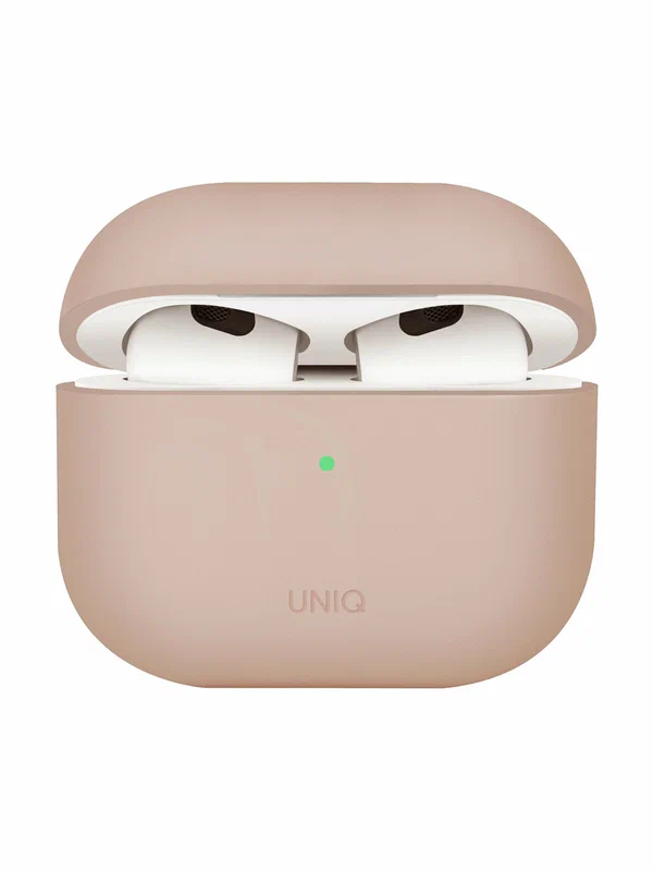 Чехол Uniq для Airpods 4 LINO Liquid silicone, розовый