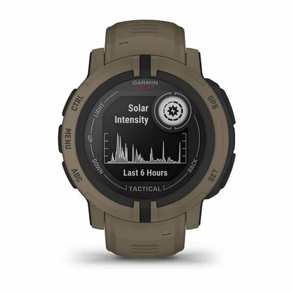 Умные часы Garmin Instinct 2 Solar Tactical 45 мм, коричневый (010-02627-04)