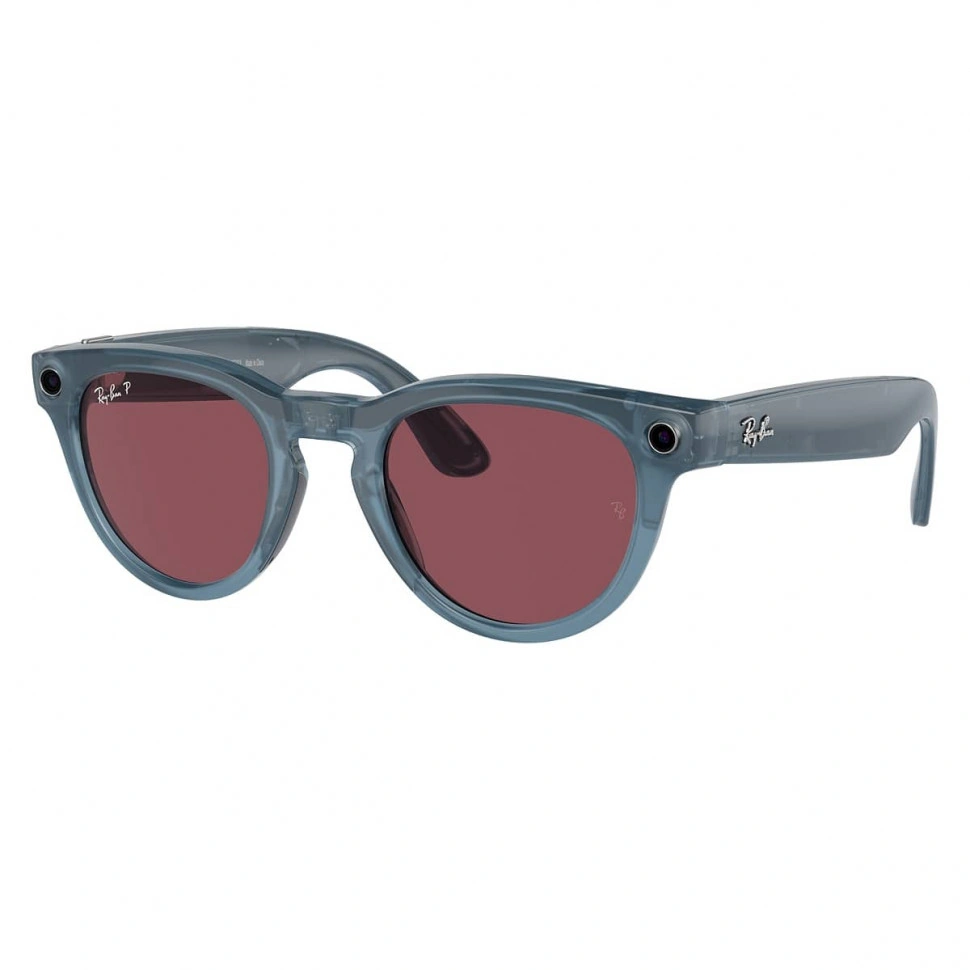 Умные очки RayBan Meta Headliner M, глянцевая джинсовая оправа/линзы красные (RW 4009)