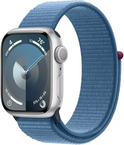 Apple Watch Series 9 Sport Loop, 45 мм, серебристый