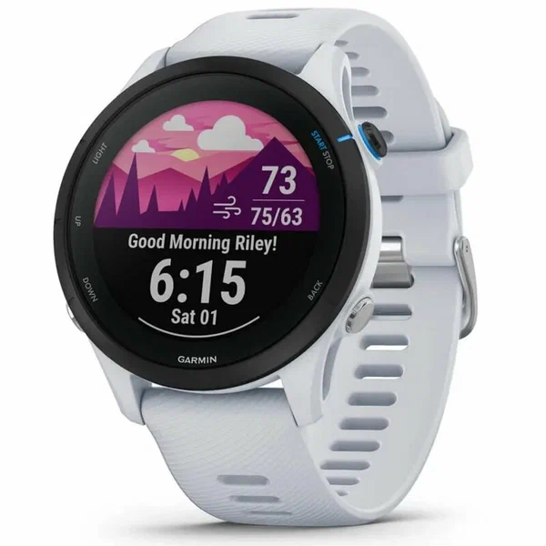 Умные часы Garmin Forerunner 255 Music 45 мм, белый (010-02641-31)