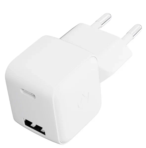 Сетевое зарядное устройство VLP G-Charge 20Вт USB-C+USB-A, белый