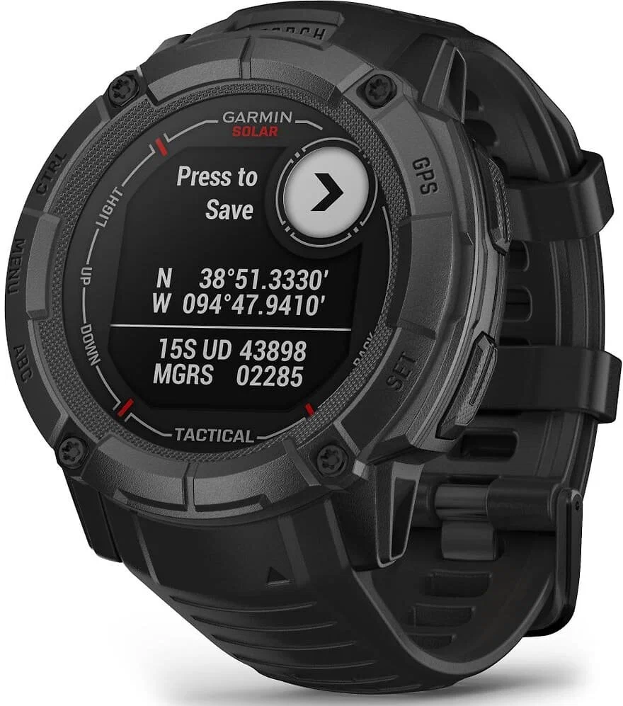 Умные часы Garmin Instinct 2X Solar Tactical Edition 50 мм, черный (010-02805-03)