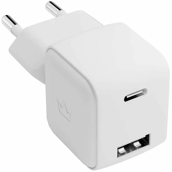 Сетевое зарядное устройство VLP G-Charge 20Вт USB-C+USB-A, белый