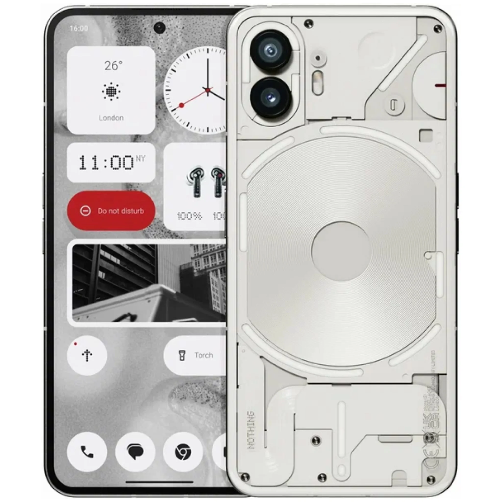 Смартфон Nothing Phone 2 12/256 ГБ, белый