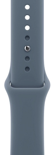 Apple Watch Series 11 42 мм, серебристый, ремешок темно-синего цвета, размер S/M