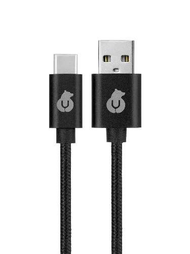 Кабель uBear Cord USB-C/USB-A,черный