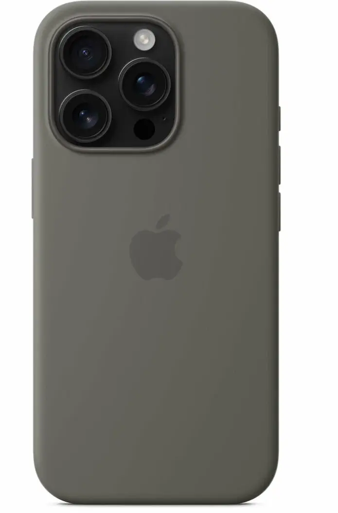 Чехол силиконовый MagSafe iPhone 16 Pro Max, серый