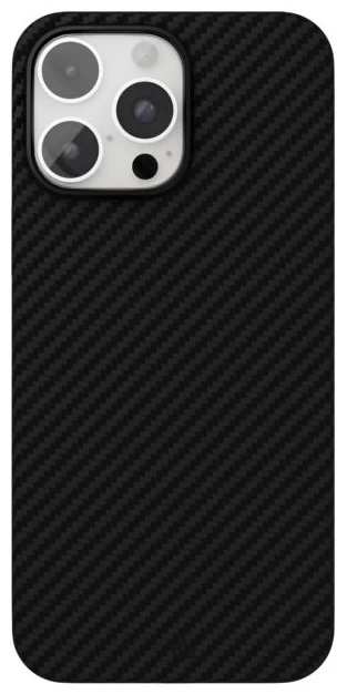 Чехол защитный "vlp" Kevlar Case с MagSafe для iPhone 16 Pro Max, черный