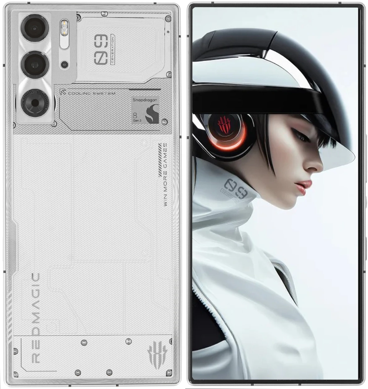 Смартфон Nubia RedMagic 9 Pro 16/512 ГБ, серебристый