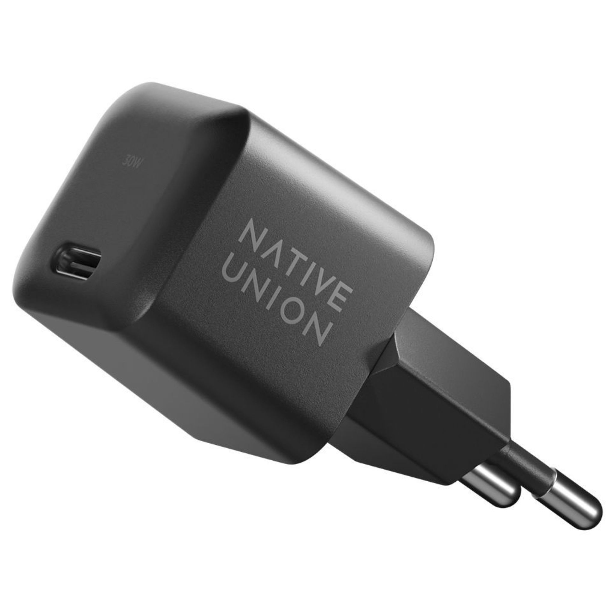 Адаптер Native Union Fast GaN Charger 30W с кабелем USB-C\USB-C, черный