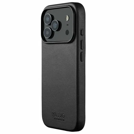 Чехол Mujjo Leather для iPhone 17 Pro Max, черный