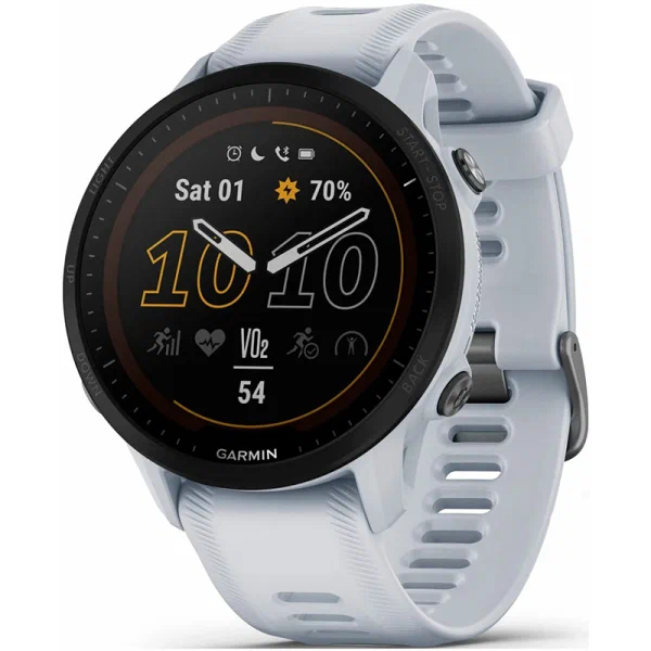 Умные часы Garmin Forerunner 255 Music 45 мм, белый (010-02641-31)