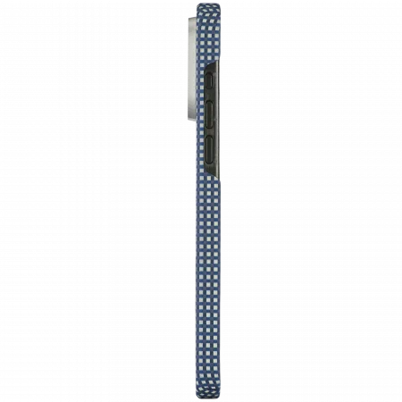 Чехол Pitaka Fusion Weaving MagEZ Case 5 для iPhone 15 Pro Мах, голубой