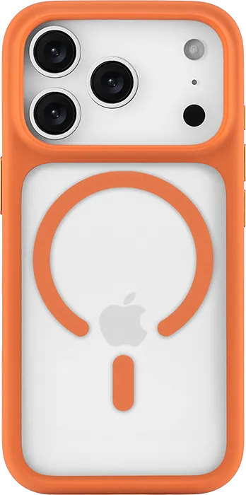 Чехол защитный uBear Shade Case для iPhone 17 Pro, MagSafe, оранжевый