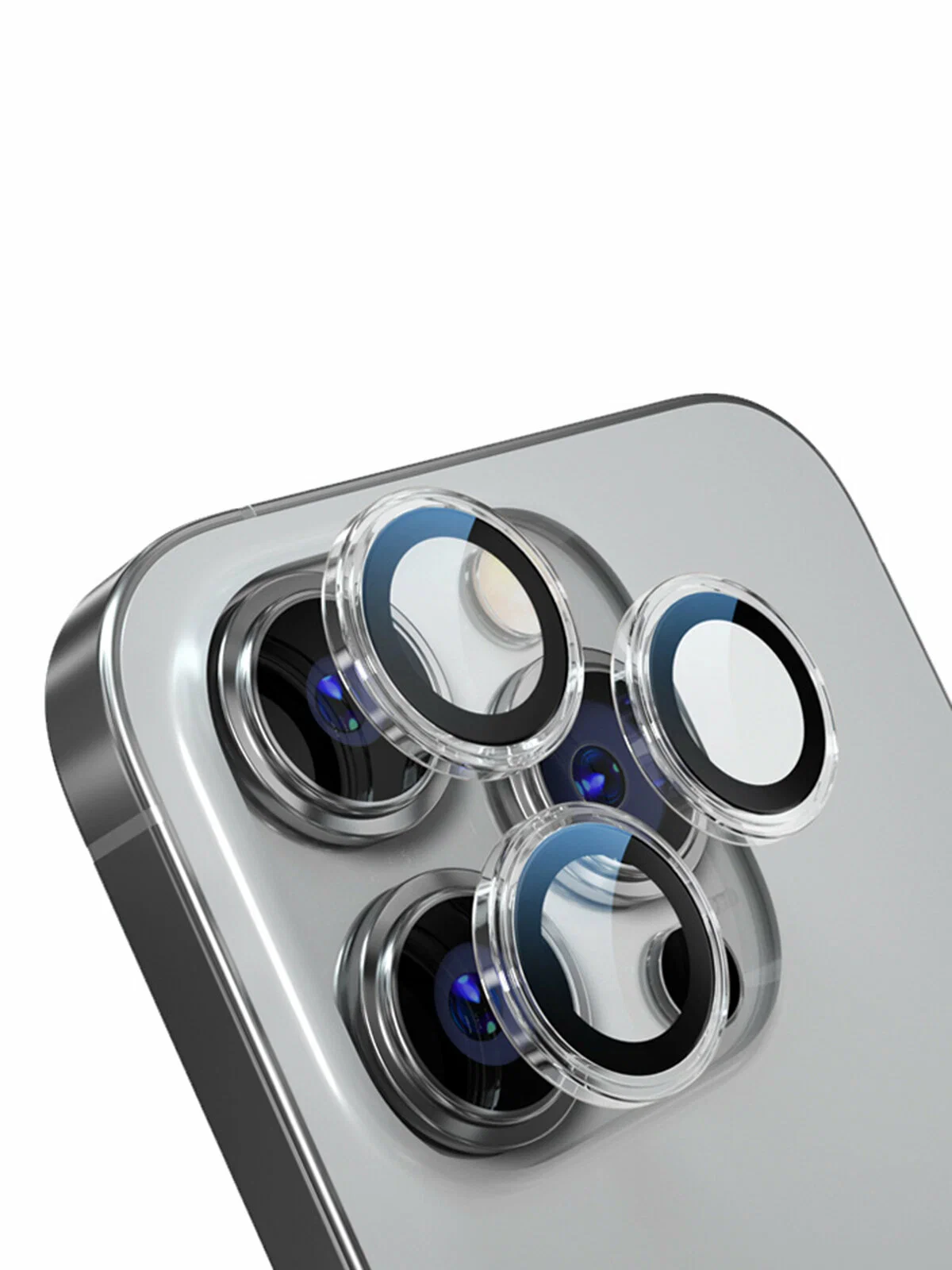 Защитное стекло камеры BlueO на iPhone 16 Pro/16 Pro Max, прозрачный