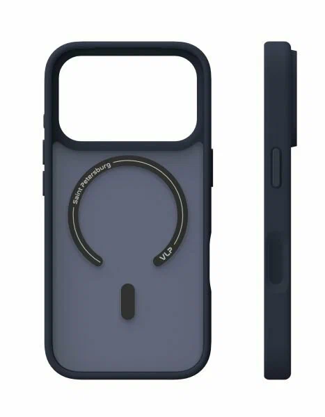 Чехол защитный "vlp" LITE Bloom Case с MagSafe для iPhone 17 Pro Max, темно-синий