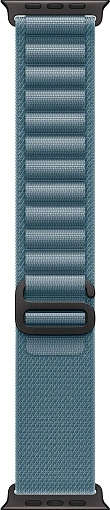 Apple Watch Ultra 3 49 мм, корпус из черного титана, ремешок Alpine нежно-голубого цвета, размер S