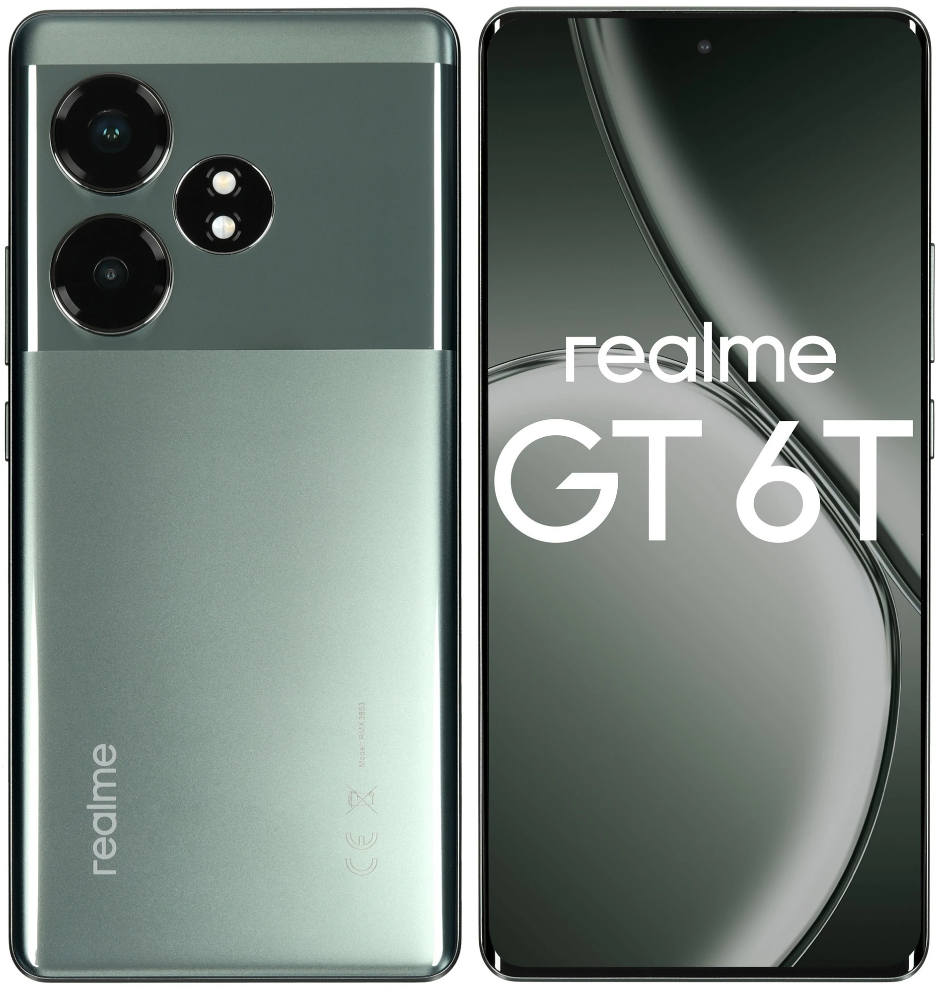 Смартфон realme GT 6T 12/256 ГБ, зеленый туман