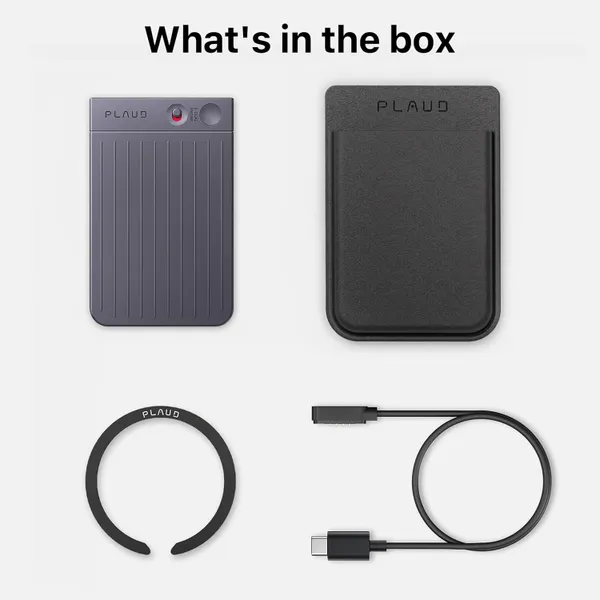 Диктофон Plaud Note с поддержкой ChatGPT, черный