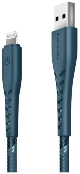 Кабель EnergEA NyloFlex USB-A to Lightning 1.5м, синий