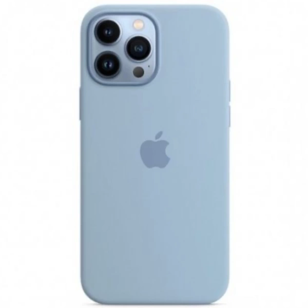 Чехол силиконовый MagSafe iPhone 13 Pro Max, голубой