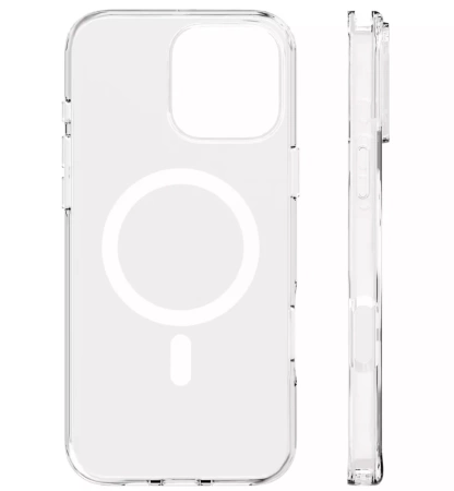 Чехол защитный "vlp" Diamond Case с MagSafe для iPhone 16 Pro, прозрачный