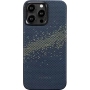 Чехол Pitaka Fusion Weaving MagEZ Case 4 для iPhone 15 Pro Max, синий/зеленый