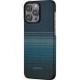 Чехол Pitaka Fusion Weaving MagEZ Case 4 для iPhone 15 Pro, синий/голубой