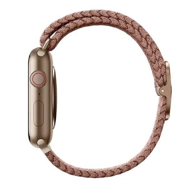 Ремешок Uniq ASPEN Strap Braided для Apple Watch 46/45/44mm, розовый