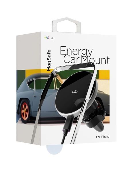 Автомобильный держатель "vlp" Energy Car Mount with MagSafe, черный