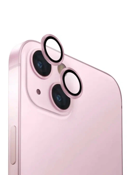 Защитное стекло камеры LITO iPhone 15, розовый