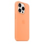Чехол силиконовый MagSafe iPhone 15 Pro, оранжевый