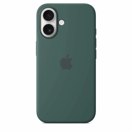 Чехол силиконовый MagSafe iPhone 16, зеленый