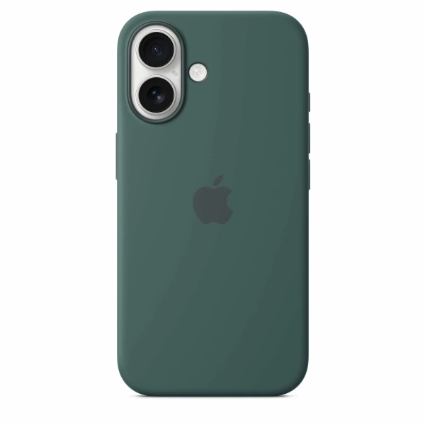 Чехол силиконовый MagSafe iPhone 16, зеленый